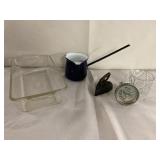 Pyrex bread pan and miscellaneous kitchenwares