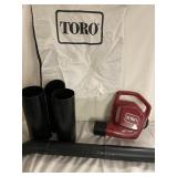 Toro super blower yard vacuum with bag