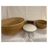 Wicker basket lot