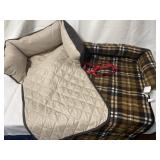 Two dog beds and harness