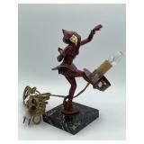 1925 Rare Ignacio Gallo Art Deco Lamp Danseuse