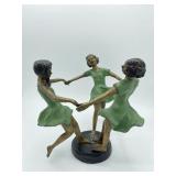 ELEGANT 1960S BRONZE SCULPTURE 