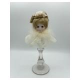 Porcelain Doll Head on Candle Holder