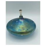 Mount Saint Helens ash Blown glass oil lamp