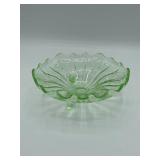 Uranium / Vaseline /Depression Glass Dish.