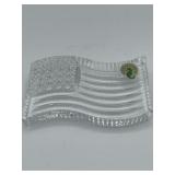 Waterford crystal American flag made in Ireland