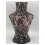 Hand blown art glass of a female torso