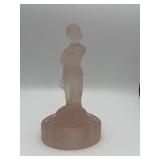 BEAUTIFUL CAMBRIDGE GLASS PINK SATIN GLASS DRAPED