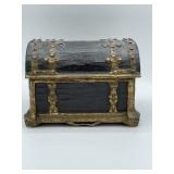 Wooden jewelry treasure box