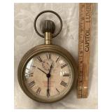 Thomas & Ross Brass Pocket Watch Clock