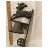 Cast Iron Bell with Bracket missing clapper