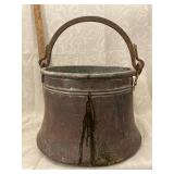 Large Copper Pail  with Handle