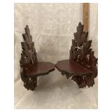 Four Small Wood Shelves