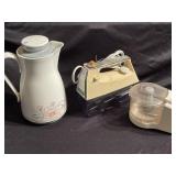 Kitchen items, including A mixer, food processor