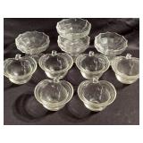 Dessert bowls, set of six in the design of an
