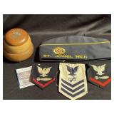 Navy patches with AmericanLlegion hat from St.