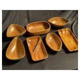 Wooden bowls and trays