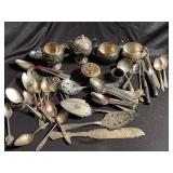 Large lot of assorted flatware and serving