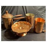 Copper Kettle Tea Pot with Side Handle, Copper