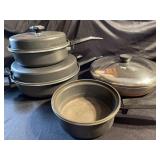 Set of miscellaneous frying pans. 3 are  miracle