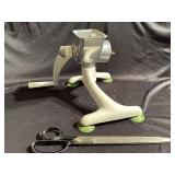 Vintage Manual Aluminum Tabletop Meat Grinder,