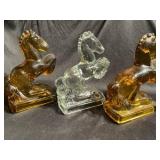 Glass Horse Book endS, Two are Amber one is clear