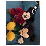 Mickey Mouse and Mickey Mouse dressed as Merlin