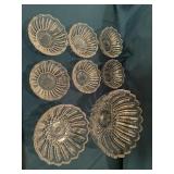 A bowl set. Crystal decorative bowls 6 small 1