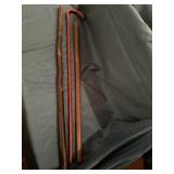 Set of three canes/ walking sticks