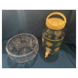 Crystal  bowl and lemonade pitcher