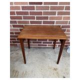 22 1/2" X 20" X 16" Walnut End Table
