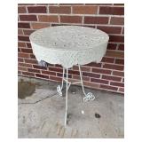 Metal round top outdoor table 20 inch diameter