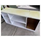 Painted stand measures 60 inches x 17 inches x 28