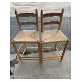 Tall Chairs with Cane Seats