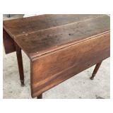 Antique dropleaf table, with leaves up measures