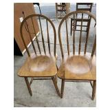 Pair of Oak Dining Chairs