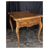 Ethan Allen end table with one drawer. Measures