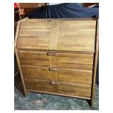 Oak Secretary Desk/ dresser. Has three drawers