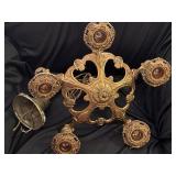 Antique 20s cast iron Ceiling chandelier