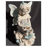 Garden fairy with butterfly measures 12 inches