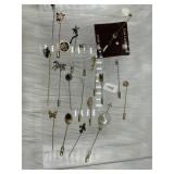 Vintage gold filled stick pins