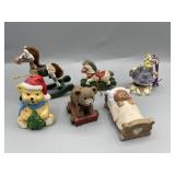 (w)Carousel horse and bear lot