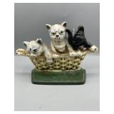 (w)Vintage cast iron door stop by John Write