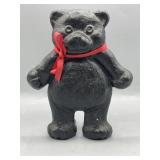 (w)Cast iron teddy bear door stop 8" tall