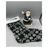 (w)MSU Santa and stocking