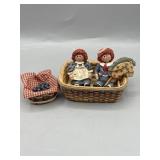 Raggedy Ann and Andy Figurines