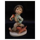 HUMMEL GOEBEL Strolling Along Boy & Dog with