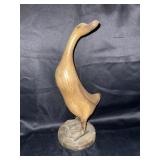 What carved Indian running duck 16" tall.