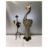 N- home decor, cow and giraffe.
