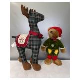 L- Hermann pioschtiere bear and reindeer for
